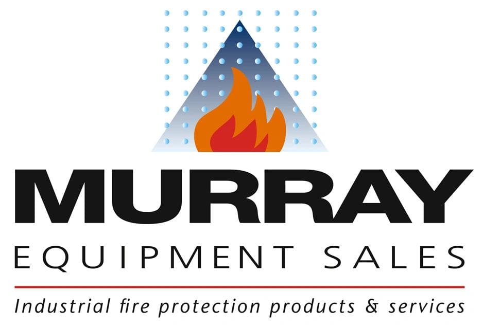 A logo for murray 's equipment sales.